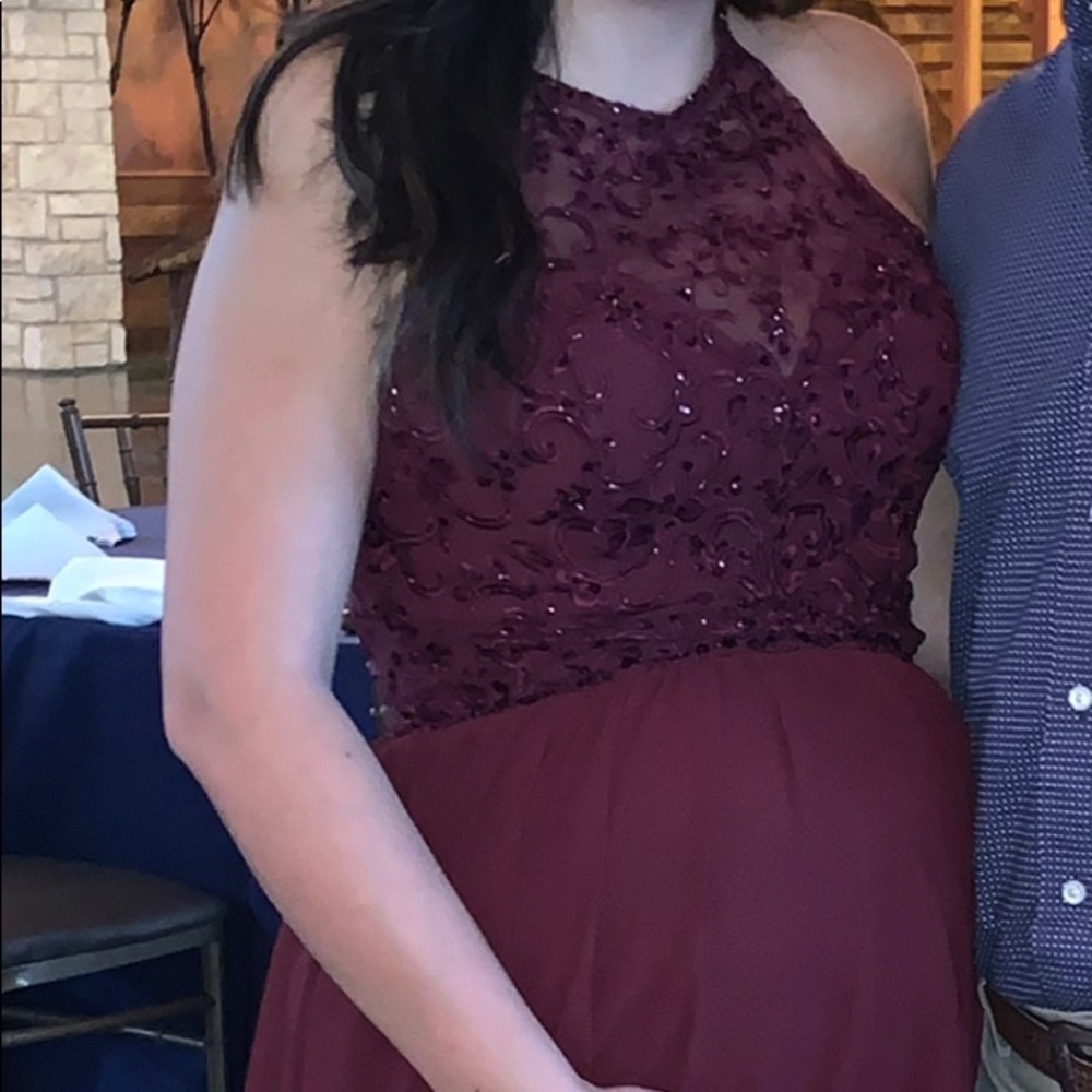 Burgundy Formal Dress